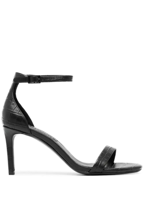 Senso Quelle III crocodile-effect leather sandals - Black