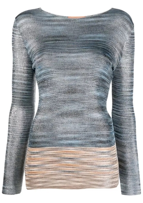 Missoni long-sleeve knitted top - Blue