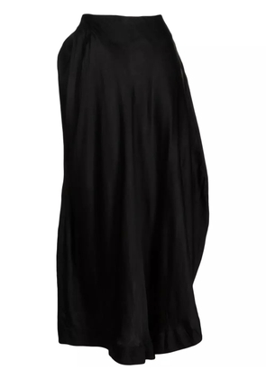 Forme D'expression asymmetric cotton midi skirt - Black