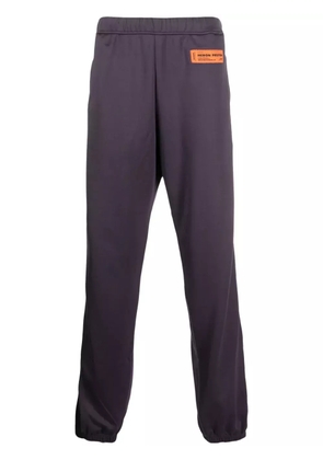 Heron Preston logo-patch track pants - Purple