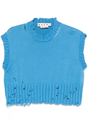 Marni crew-neck sleeveless sweater - Blue