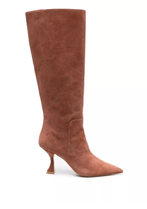 Stuart Weitzman pointed-toe high-heel boots - Brown