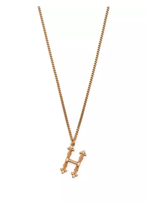 Emanuele Bicocchi H letter-pendant chain necklace - Gold