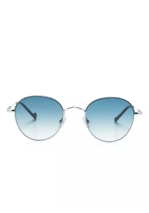Eyepetizer Gobi round-frame sunglasses - Silver