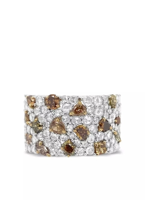 HYT Jewelry 18kt white gold diamond chunky ring