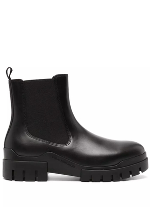 Calvin Klein Jeans leather chunky Chelsea boots - Black