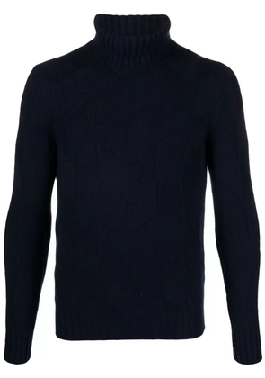 Fileria roll-neck virgin wool-blend jumper - Blue
