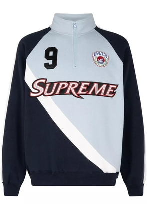 Supreme Equipé logo-appliquéd sweatshirt - Blue