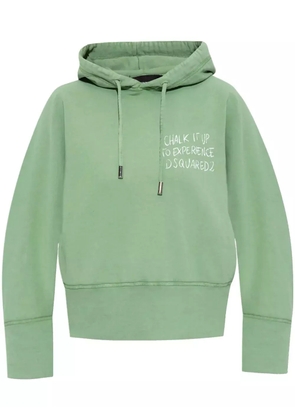 DSQUARED2 text-detail hoodie - Green