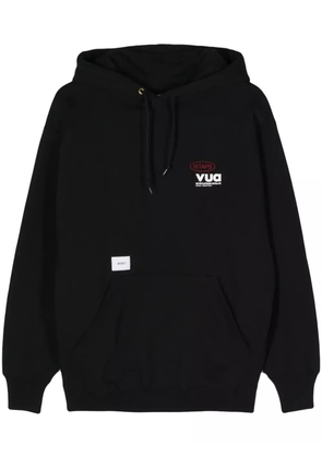 WTAPS logo-embroidered hoodie - Black
