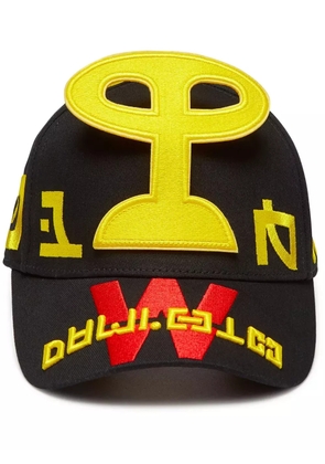 Walter Van Beirendonck embroidered-motif baseball cap - Black