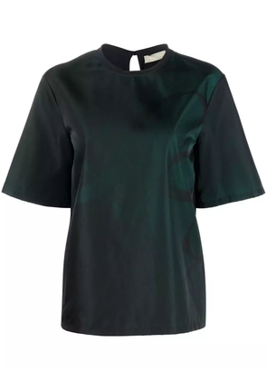 Elie Saab monogram-print T-shirt - Green