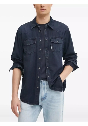Karl Lagerfeld denim flap-pocket shirt - Blue