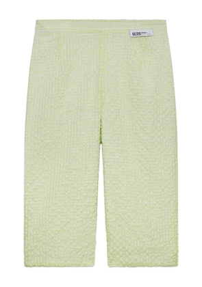 GCDS Vichy capri trousers - Green