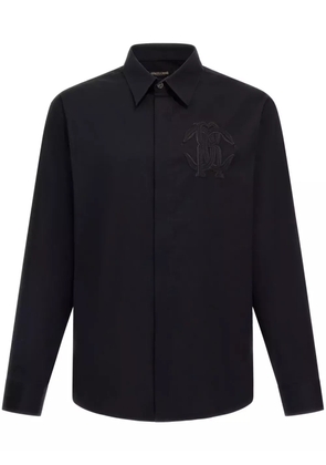 Roberto Cavalli embroidered-logo shirt - Black