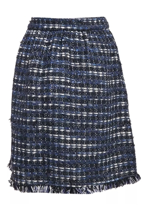 Moschino Pre-Owned tweed midi skirt - Blue