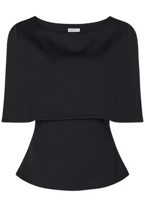 Rosetta Getty cape-design blouse - Black