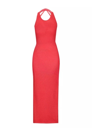 Laneus knitted dress - Red
