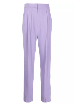 Emporio Armani side-stripe straight leg trousers - Purple