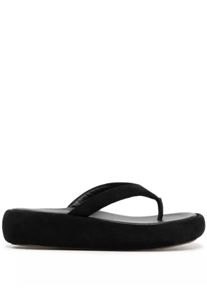 ILIO SMERALDO Geraldine chunky flat sandals - Black