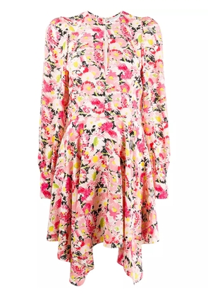 Stella McCartney floral-print asymmetric dress - Pink