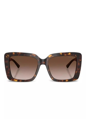 Jimmy Choo Eyewear tortoiseshell oversized sunglasses - Brown