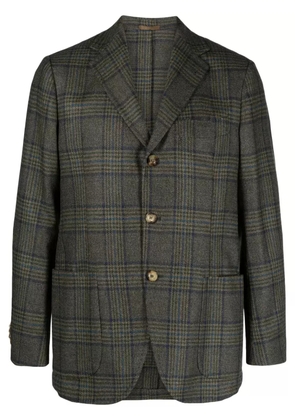 SARTORIO NAPOLI plaid-check wool blend blazer - Grey