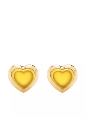 Missoma Jelly heart-cut gemstone earrings - Gold