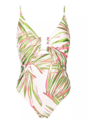 Lenny Niemeyer Foliage leaf-print swimsuit - Green