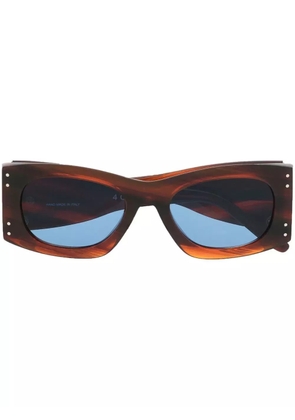 Retrosuperfuture sculpted-design sunglasses - Brown