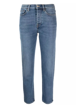 Jeanerica Classic high-waisted cropped jeans - Blue