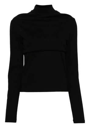tout a coup draped T-shirt - Black