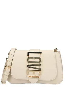 Love Moschino logo-lettering crossbody bag - Neutrals