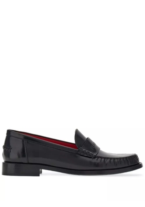 Ferragamo debossed-logo leather loafers - Black