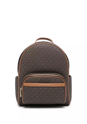 Michael Michael Kors logo-lettering backpack - Brown