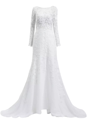 Tadashi Shoji Holden embroidered mermaid gown - White