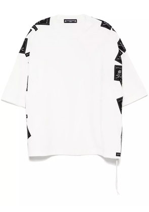 Mastermind World logo-patch T-shirt - White