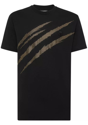 Plein Sport scratch-print t-shirt - Black