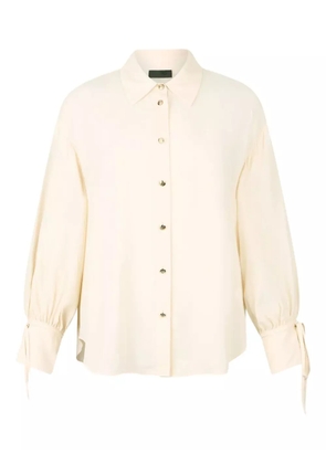 LIU JO tie-cuff shirt - White