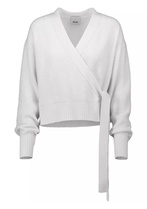Allude wrap cardigan - White