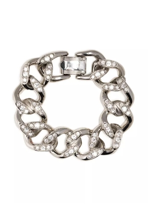 Kenneth Jay Lane crystal-embellished chain bracelet - Silver