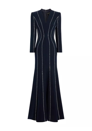 Jenny Packham Victoire V-neck embellished gown - Blue