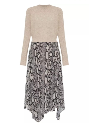 AllSaints Donatella midi dress - Neutrals