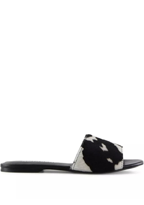 Notabene Fiona cowhide slide sandals - Black