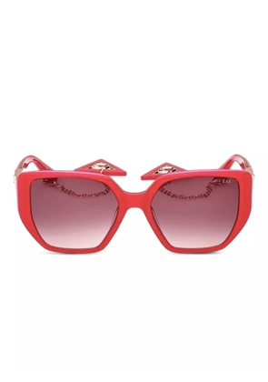 GUESS EYEWEAR chain-embellished square sunglasses - Pink