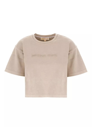 Michael Michael Kors logo-debossed T-shirt - Neutrals