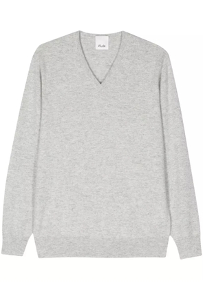 Allude V-neck cashmere jumper - Grey
