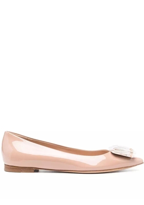 Gianvito Rossi crystal-embellished Jaipur 15mm pumps - Neutrals