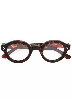 Lesca 'Corbs' tortoiseshell glasses - Brown