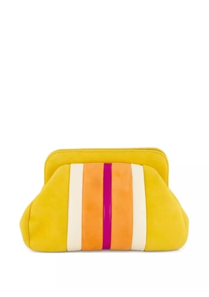 PAULA colour-blocked clutch bag - Yellow
